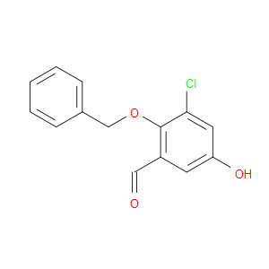 2-(benzyloxy)-3-chloro-5-hydroxybenzaldehyde