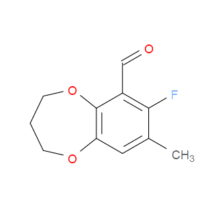 7-fluoro-8-methyl-3,4-dihydro-2H-benzo[b][1,4]dioxepine-6-carbaldehyde