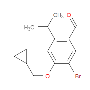 5-bromo-4-(cyclopropylmethoxy)-2-isopropylbenzaldehyde