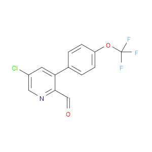 5-chloro-3-(4-(trifluoromethoxy)phenyl)picolinaldehyde