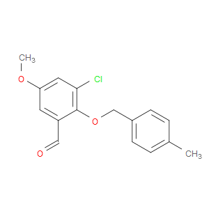 3-chloro-5-methoxy-2-((4-methylbenzyl)oxy)benzaldehyde