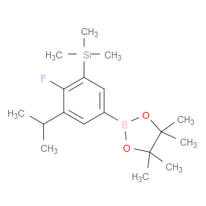 (2-fluoro-3-isopropyl-5-(4,4,5,5-tetramethyl-1,3,2-dioxaborolan-2-yl)phenyl)trimethylsilane