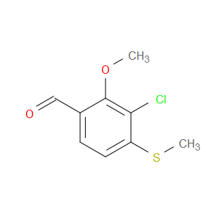 3-chloro-2-methoxy-4-(methylthio)benzaldehyde