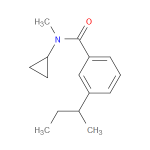 3-(sec-butyl)-N-cyclopropyl-N-methylbenzamide
