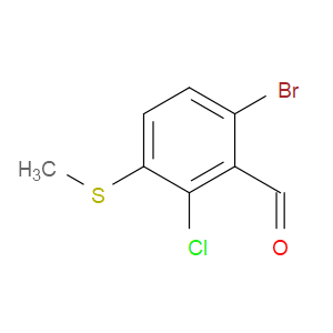6-bromo-2-chloro-3-(methylthio)benzaldehyde