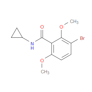 3-bromo-N-cyclopropyl-2,6-dimethoxybenzamide