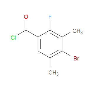 4-bromo-2-fluoro-3,5-dimethylbenzoyl chloride