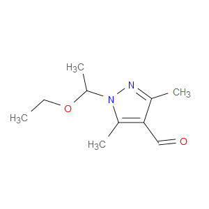 1-(1-Ethoxyethyl)-3,5-dimethyl-1H-pyrazole-4-carbaldehyde