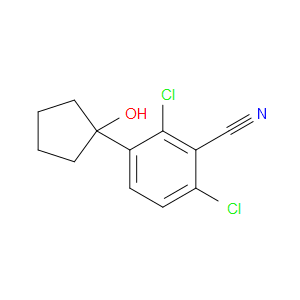 2,6-dichloro-3-(1-hydroxycyclopentyl)benzonitrile