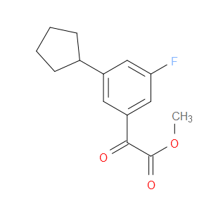methyl 2-(3-cyclopentyl-5-fluorophenyl)-2-oxoacetate