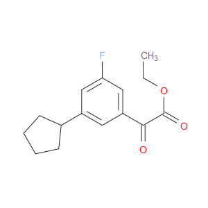 ethyl 2-(3-cyclopentyl-5-fluorophenyl)-2-oxoacetate
