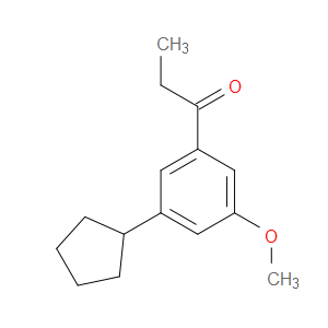 1-(3-cyclopentyl-5-methoxyphenyl)propan-1-one